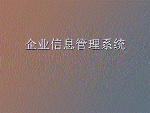 企业信息管理系统.ppt