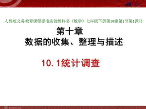 人教版七年级下册10.1统计调查.ppt