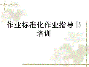 作业指导书培训课件.ppt