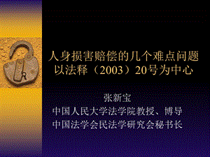 人身损害赔偿的几个难点问题.ppt