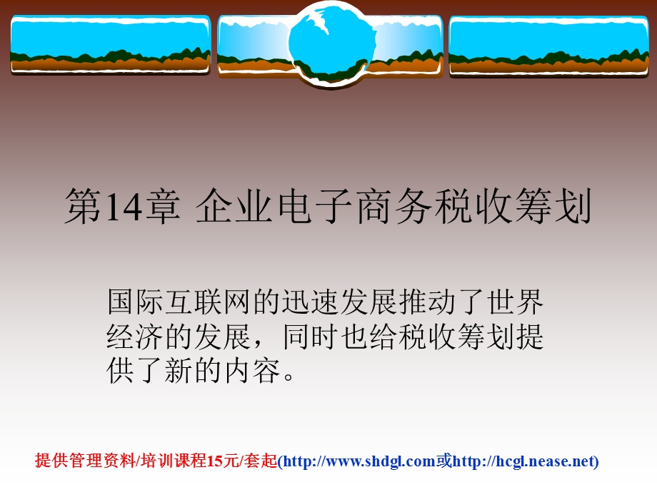 企业税收筹划14电子商务.ppt_第1页