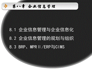 企业信息管理与企业信息化稀缺.ppt