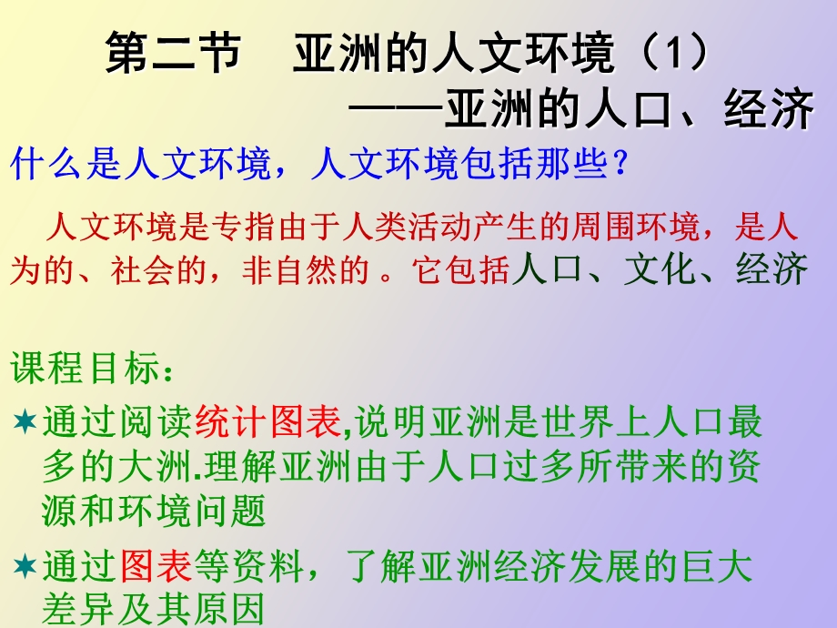 亚洲的文环境人口和经济部分.ppt_第3页