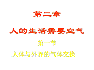 人体与外界的气体交换PPT.ppt