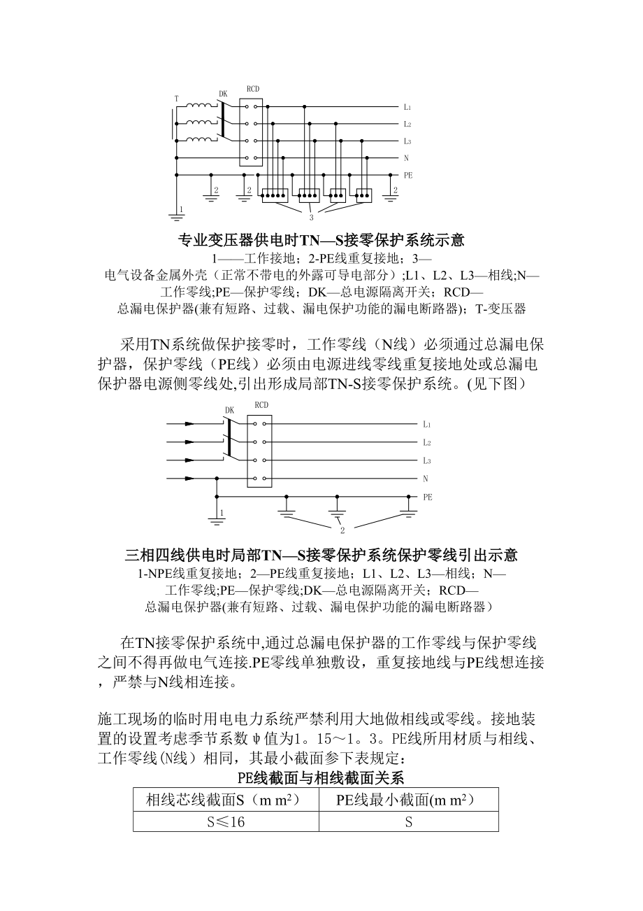 【建筑施工方案】土石方及边坡支护工程施工现场临时用电施工方案.doc_第3页