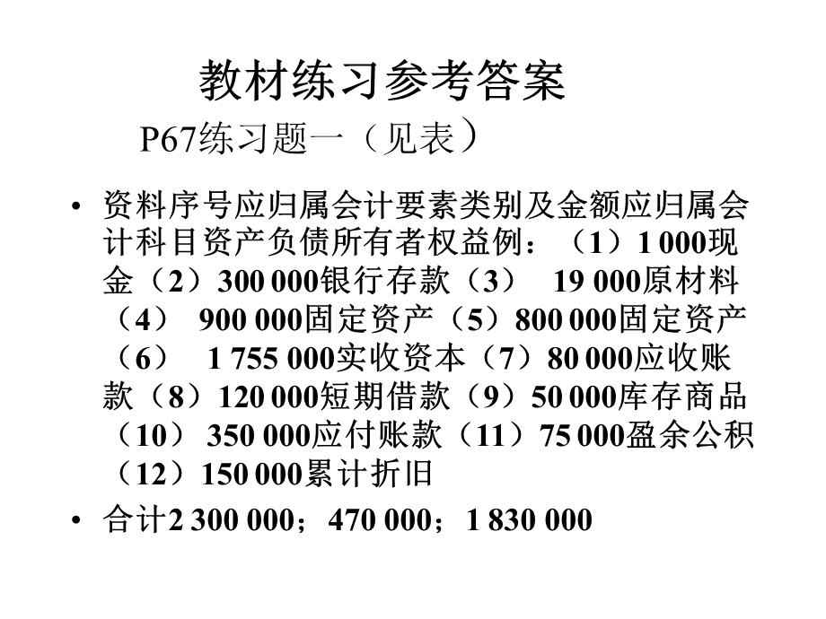 人大版《会计学基础》课后答案.ppt_第2页