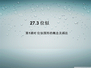 位似图形的概念及画法.ppt