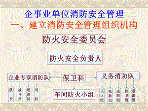 企事业单位消防安全管理一、建消防安全管理组织机构.ppt