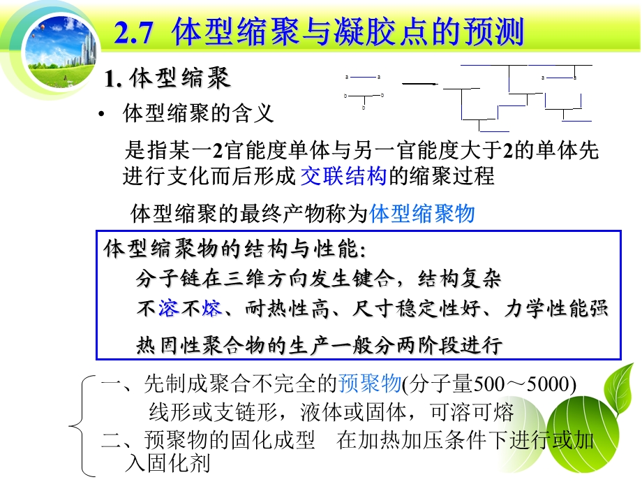 体型缩聚中凝胶点计算.ppt_第1页