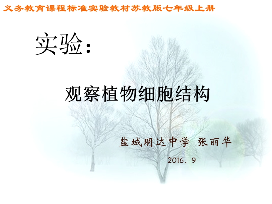 义务教育课程标准实验教材苏教版七年级上册.ppt_第1页