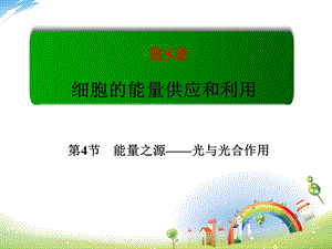 人教版高一生物必修一光合作用.ppt