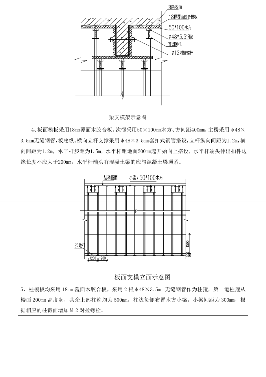 XX普通支模技术交底2课件.doc_第2页