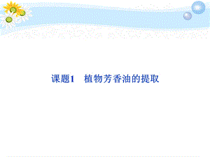 人教版教学课件植物芳香油的提取课件.ppt