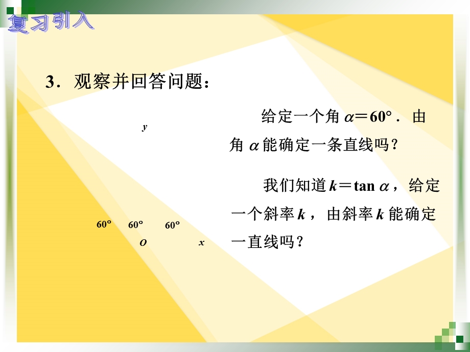 人教版中职数学8.2.3直线方程的几种形式(一).ppt_第3页