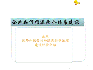 企业如何推进安全生产两个体系建设.ppt