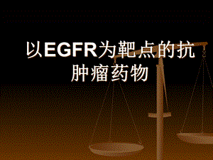 以EGFR为靶点的抗肿瘤药物PPT.ppt