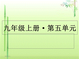 九上《百分导学》第五单元同步练习.ppt