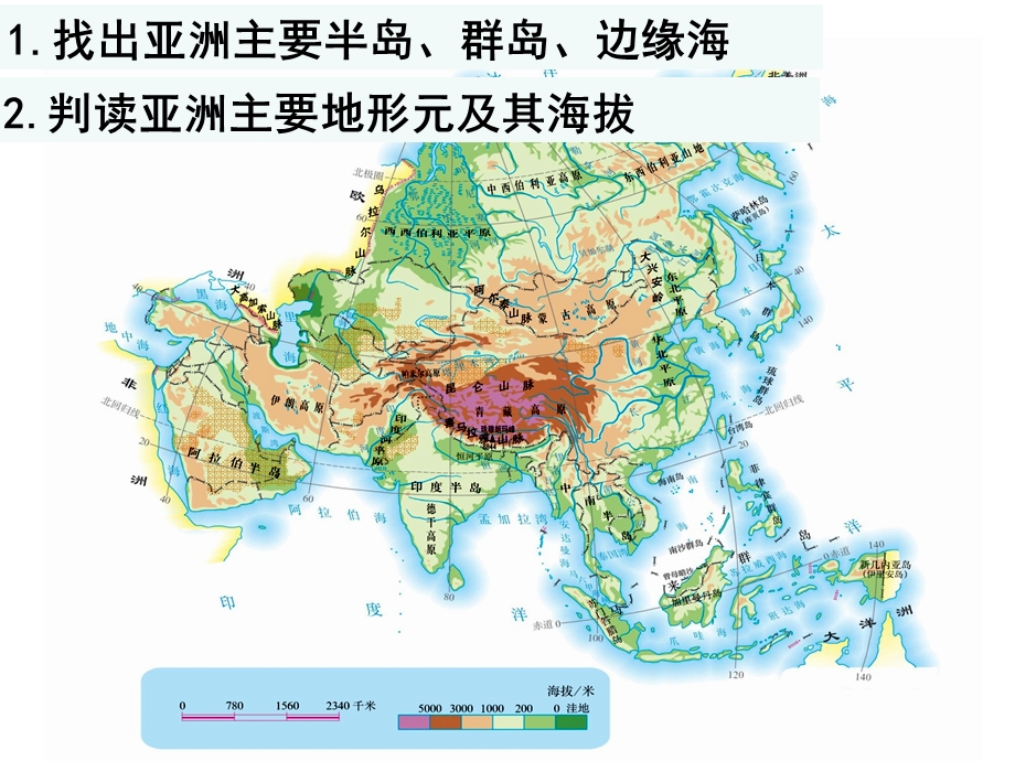 人教版七年级下册亚洲的自然环境.ppt_第3页