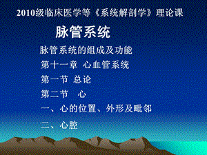 人体解剖学之脉管系统.ppt