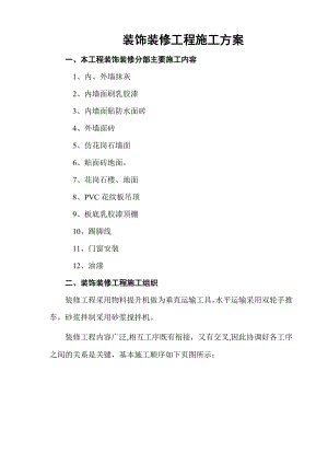 【建筑施工方案】林院装饰装修工程施工方案(终稿).doc