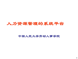 人力资源管理的系统平台.ppt