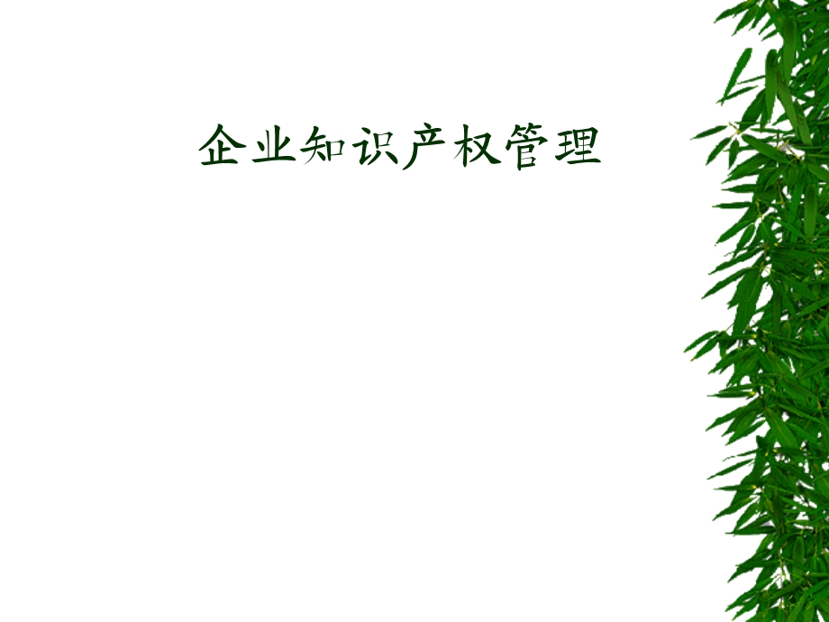 企业知识产权管理.ppt_第1页