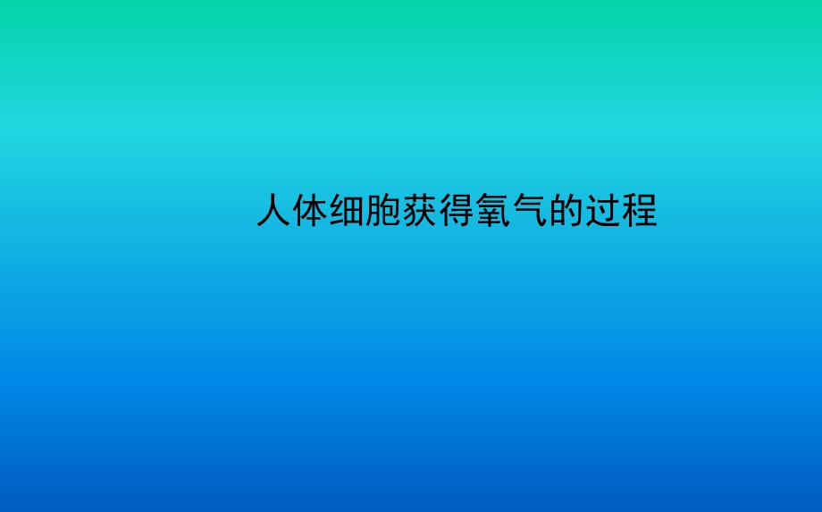 体细胞获得氧气的过.ppt_第1页