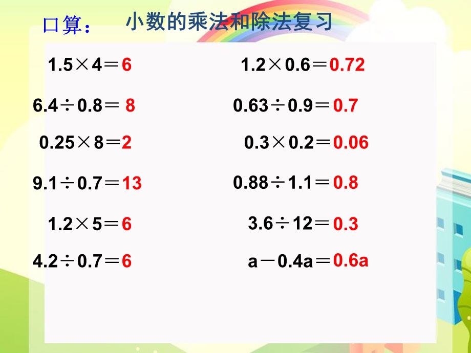 五年级上册小数乘除法整理与复习.ppt_第2页