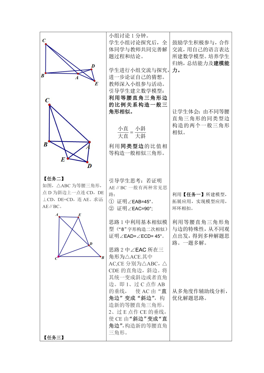 《等腰直角三角形在相似中的应用》教学设计.doc_第3页