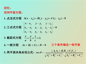 两直线相互关系、多元函数极限连续.ppt