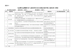 《金属非金属露天矿山建设项目安全设施及条件竣工验收表》解读汇编.doc