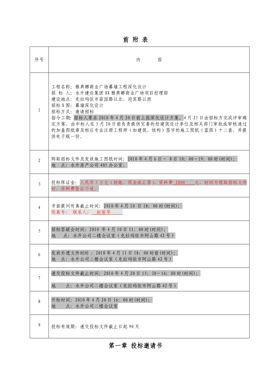 XX商业广场幕墙工程设计招标文件.doc_第3页