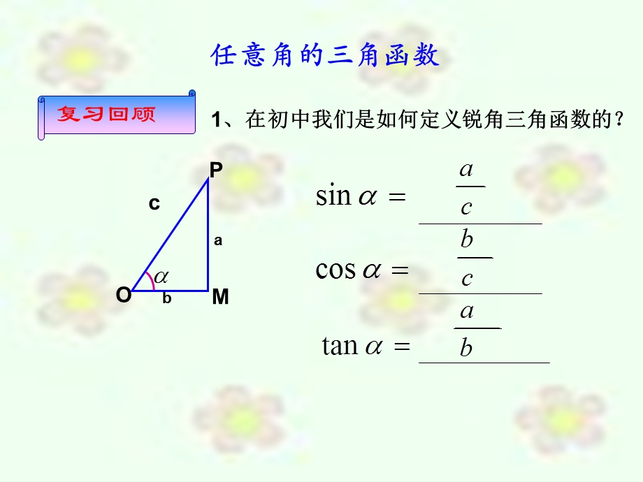 任意角的三角函数课件(一).ppt_第2页