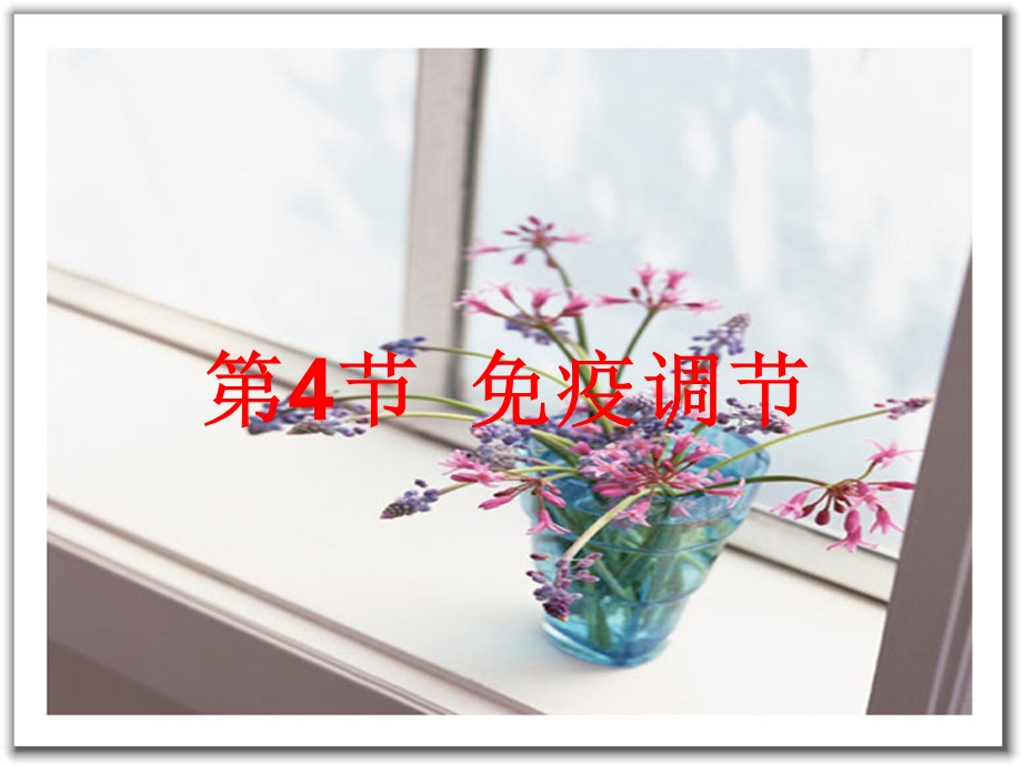 人教版教学课件免疫调节的课件PPT.ppt_第1页