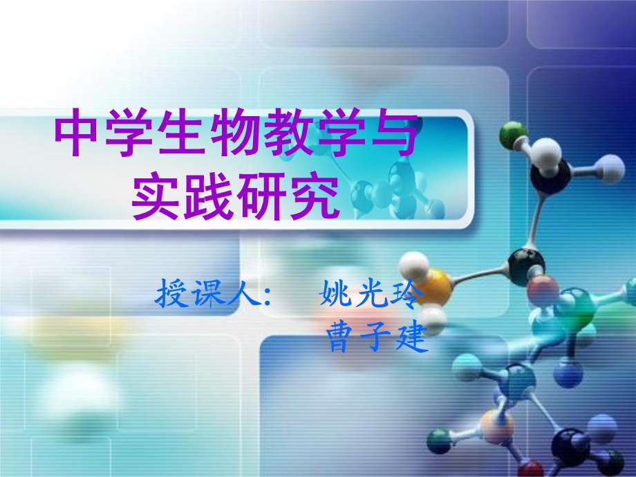 中学生物教学与实践研究.ppt_第1页