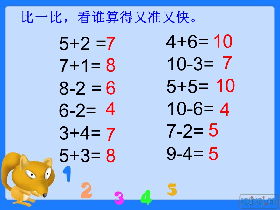 人版一年级数学连加连减课件.ppt_第2页