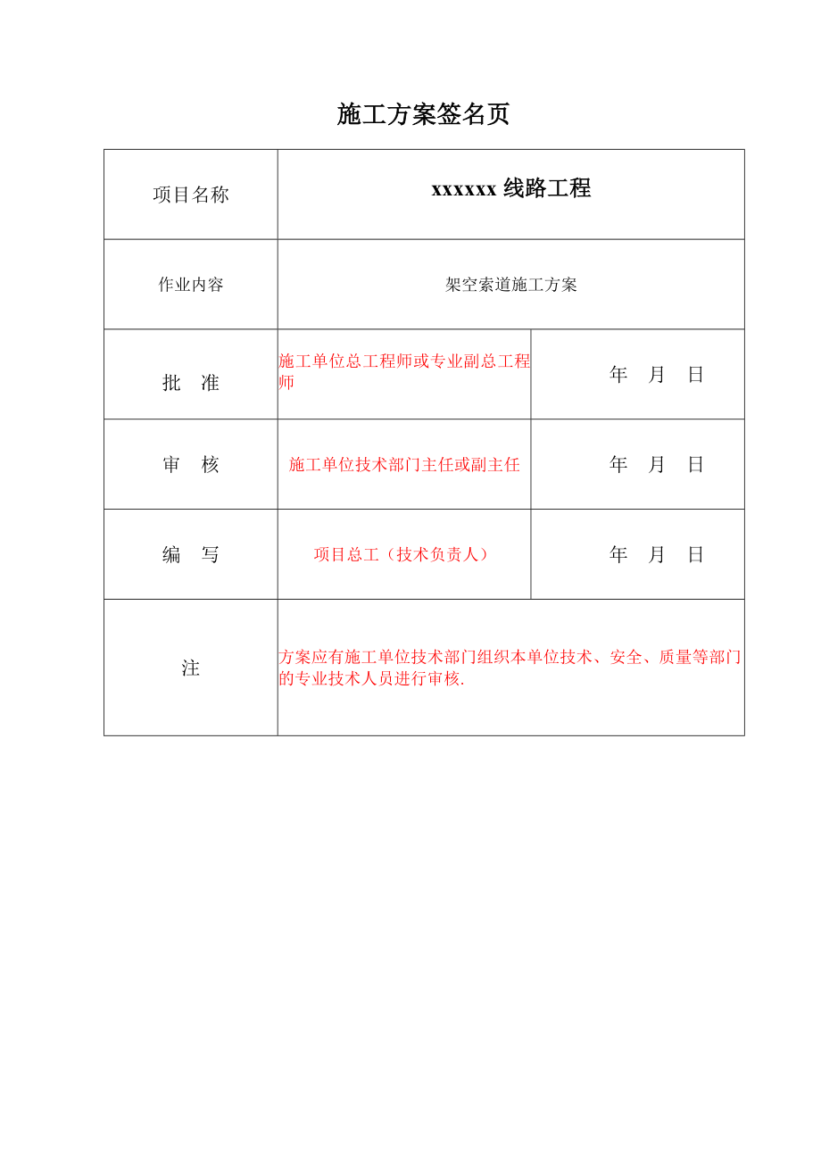 【整理版施工方案】12XXX工程索道架设施工方案.doc_第2页