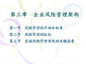 企业风险管理架构.ppt