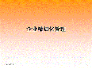 企业精细化管理(IV).ppt