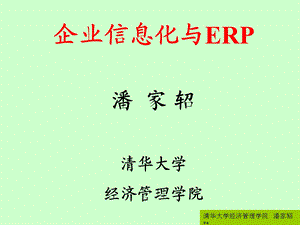 企业信息化与ERP-潘家轺.ppt