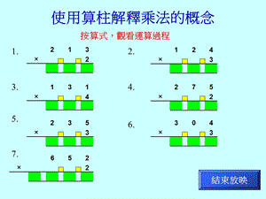 使用算柱解释乘法的概念.ppt