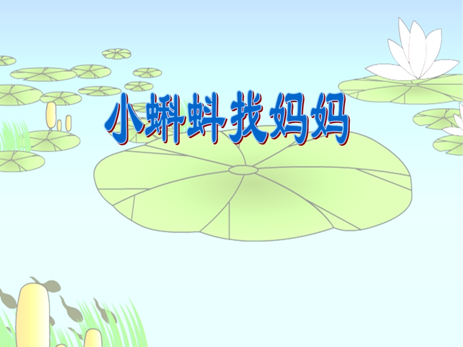 人教版《小蝌蚪找妈妈》课件.ppt_第1页