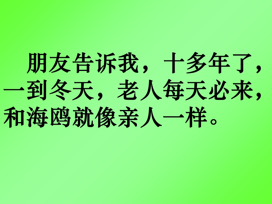 人教版小学语文六年级上册21、《老人与海鸥》.ppt_第2页