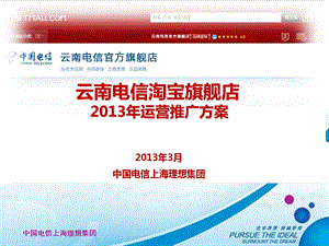 云南电信淘宝旗舰店建设方案v.ppt