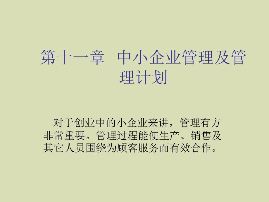 中小企业管理及管理计划.ppt_第1页