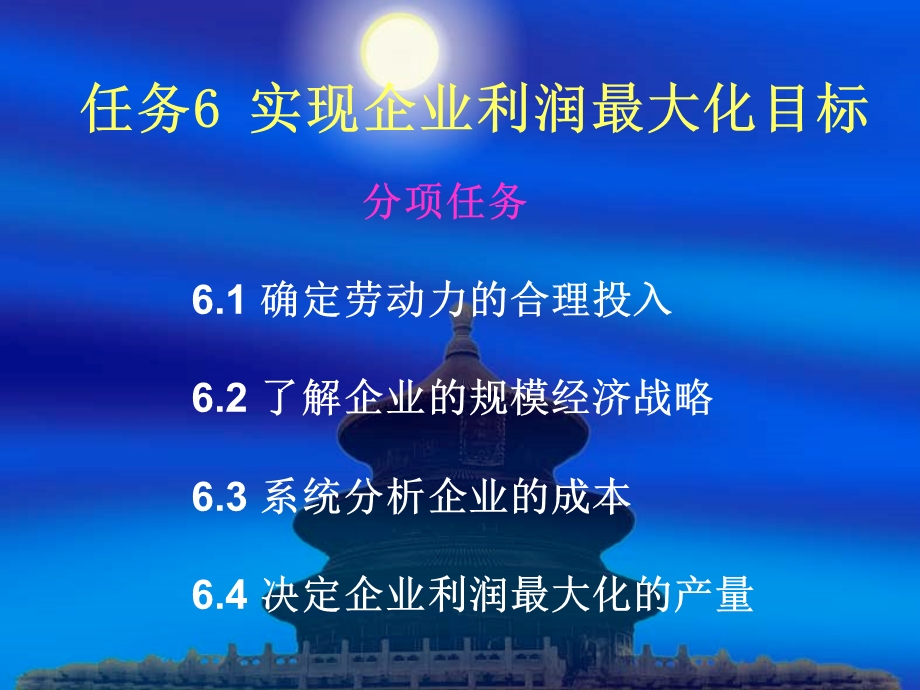 任务6实现企业利润最大化.ppt_第1页