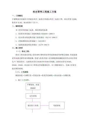 【施工方案】HDPE雨水管道施工方案解析.doc