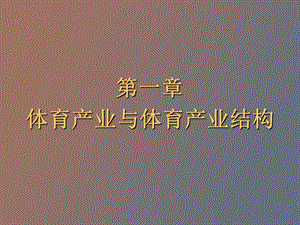 体育产业与体育产业结构.ppt