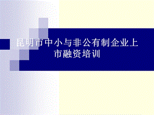 企业上市融资培训.ppt