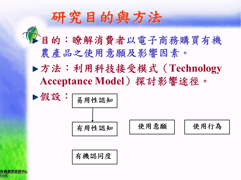 以电子商务拓展有机农产品宅配之可行研究.ppt_第2页